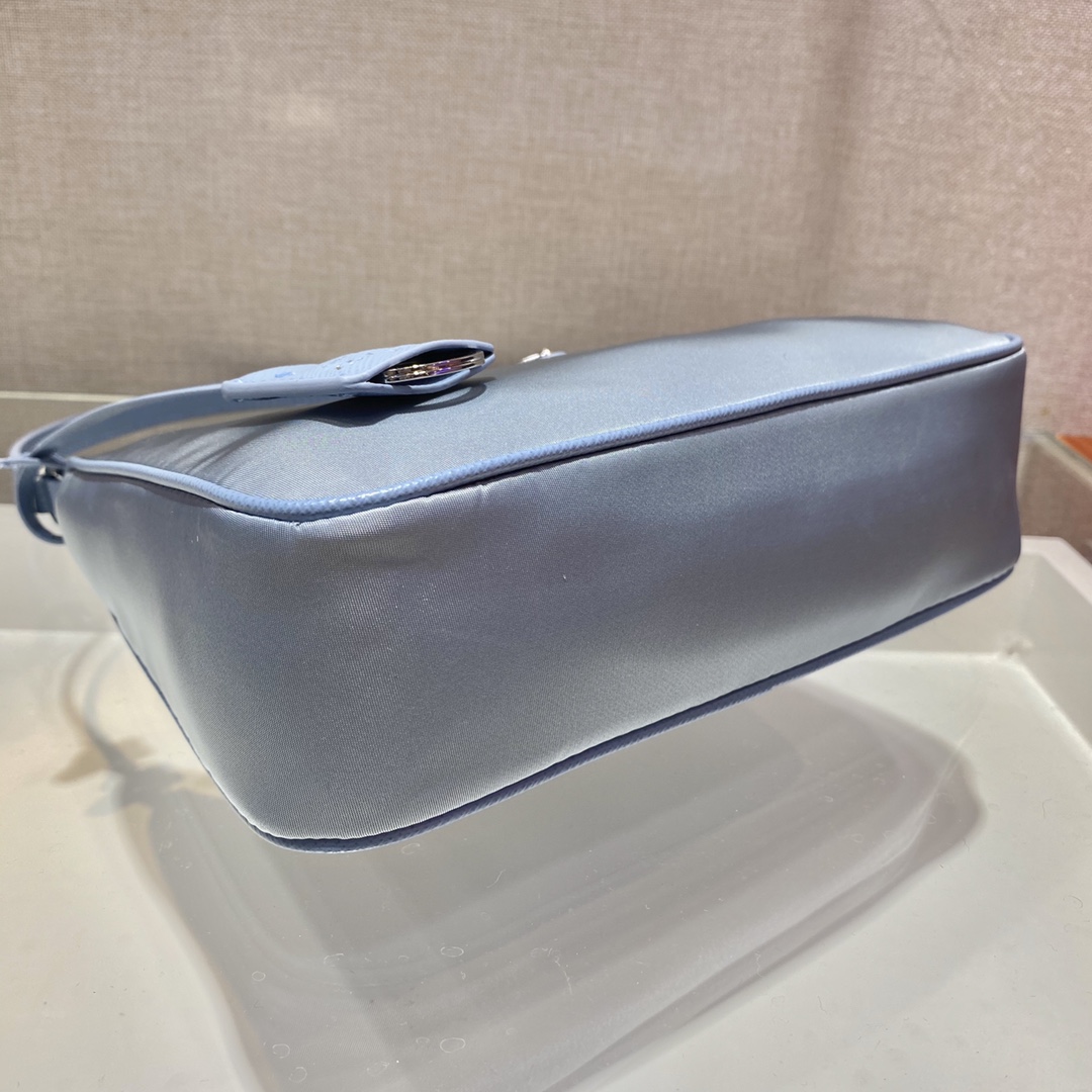 Prada Mini Re Edition 2005 Re Nylon And Saffiano Bag Light Blue 1NE204